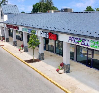 shopping mall overview